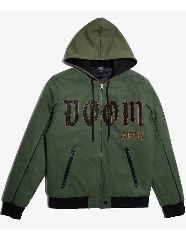 Doctor Doom Army Green Hooded Jacket