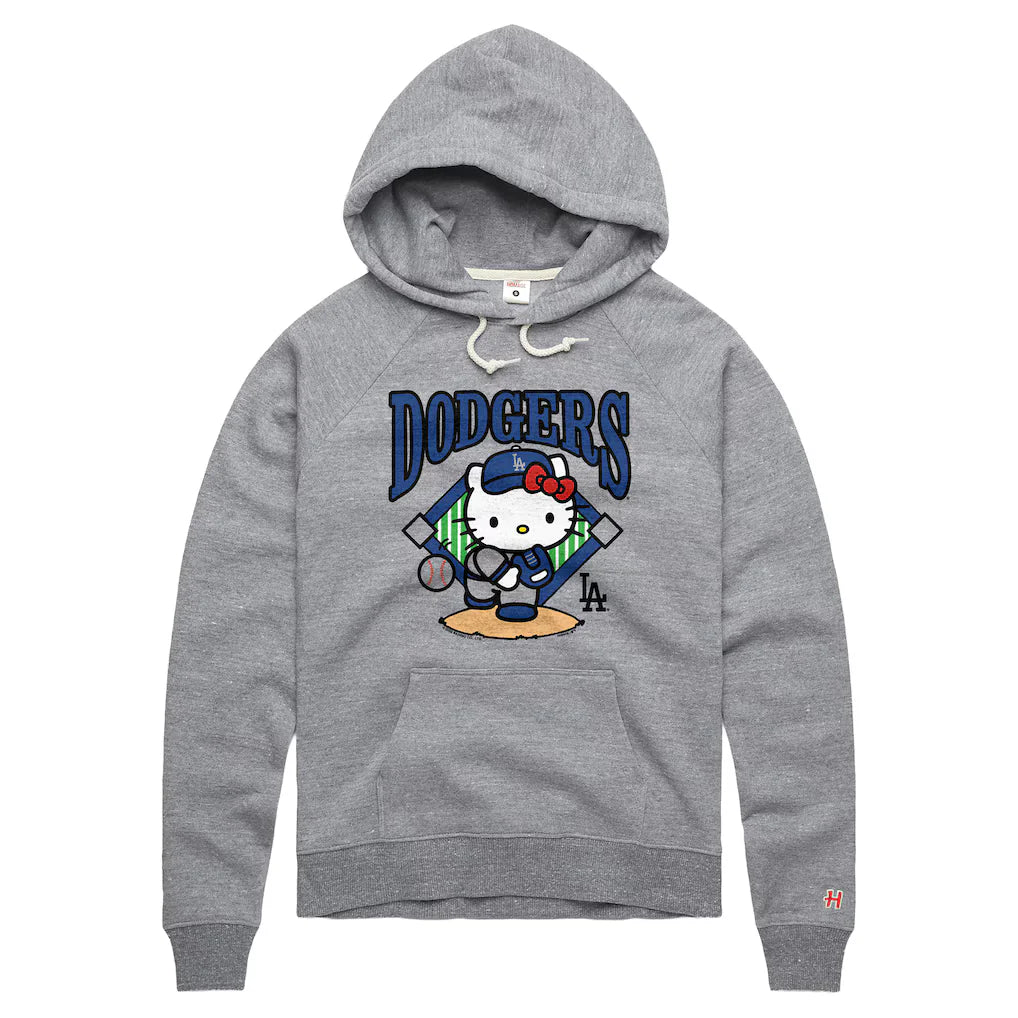 Dodgers Hello Kitty Hoodie In Gray
