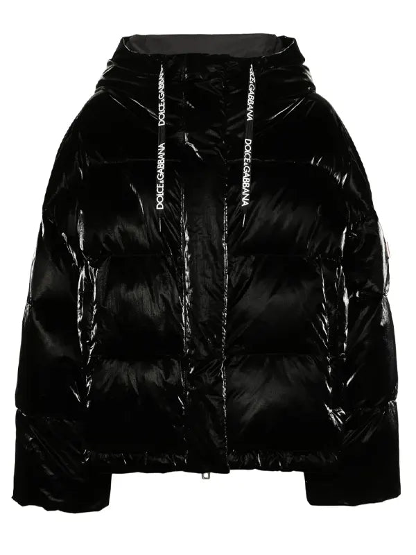 Dolce And Gabbana Black Puffer Jacket