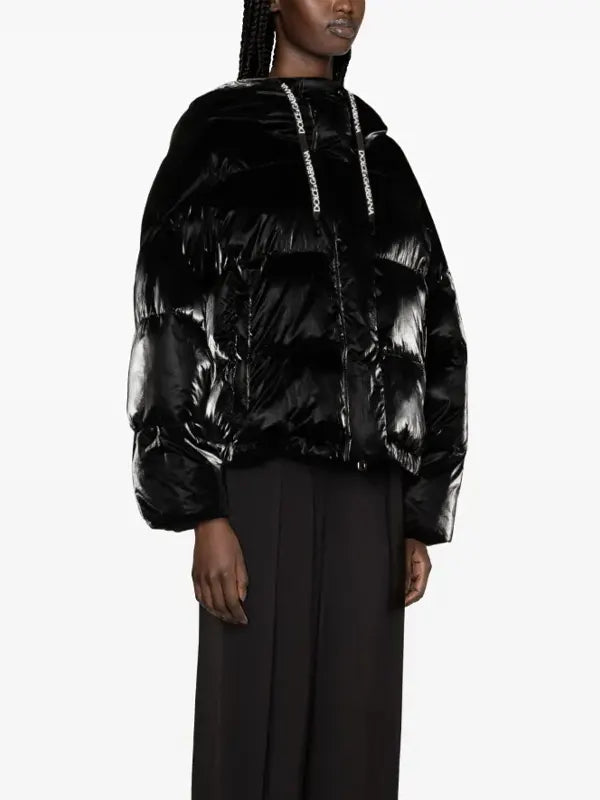 Dolce And Gabbana Black Puffer Jacket