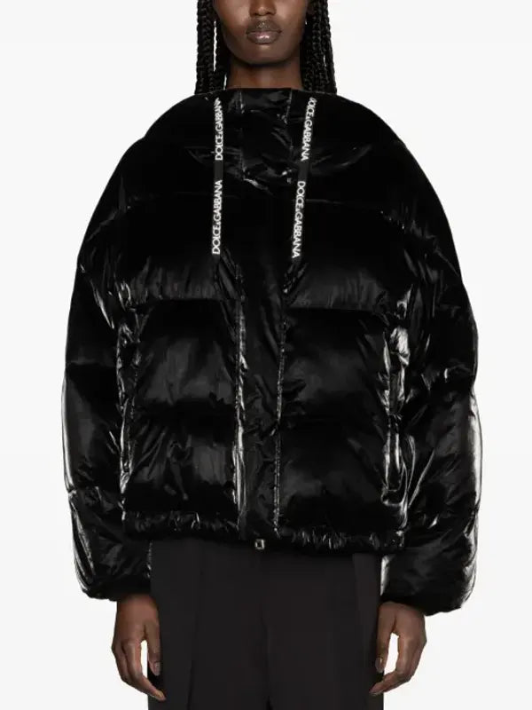 Dolce And Gabbana Black Puffer Jacket