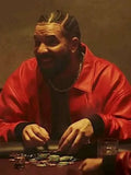 Drake Polar Opposites Red Leather Jacket