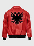 Drake Polar Opposites Red Leather Jacket