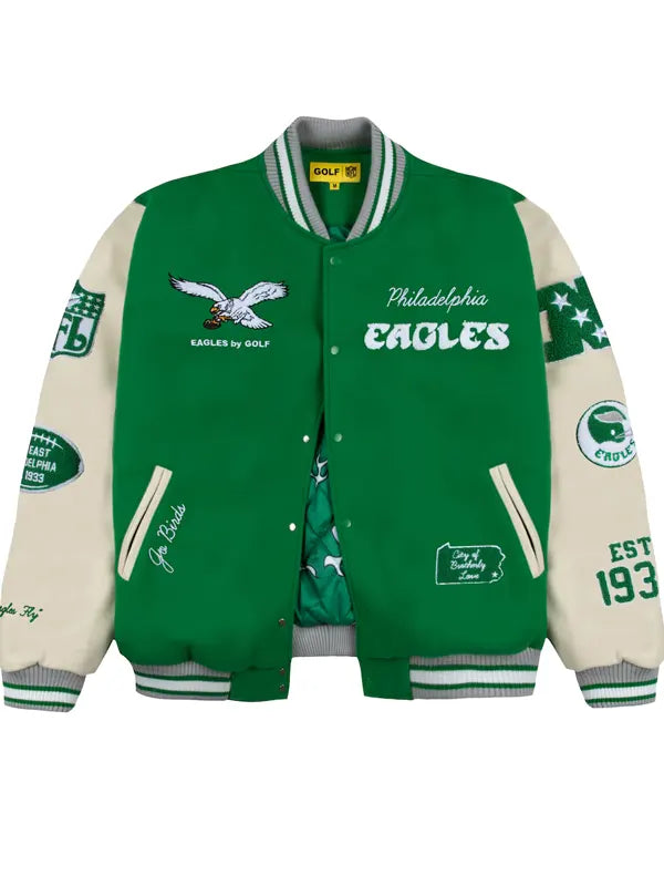 Eagles Letterman Jacket By Golf Wang