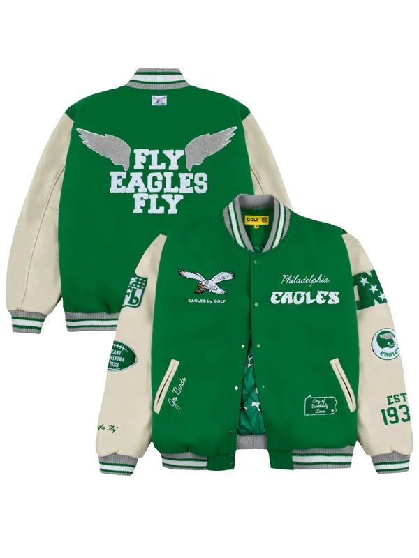 Eagles Letterman Jacket By Golf Wang
