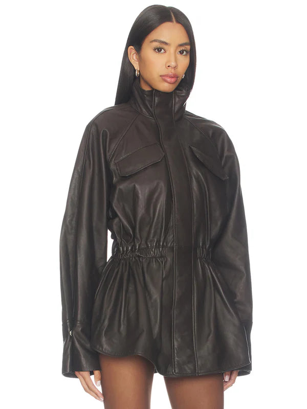 Eaves-Mendoza-Oversized-Leather-Jacket-in-Dark-Brown