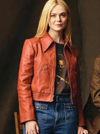 Elle Fanning Margo’s Got Money Troubles 2026 Leather Jacket