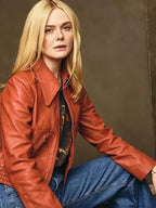 Elle Fanning Margo’s Got Money Troubles 2026 Leather Jacket