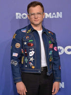 Taron Egerton Rocketman Blue Denim Jacket