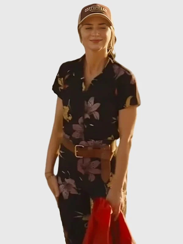 The Fall Guy Emily Blunt Floral Jumpsuit