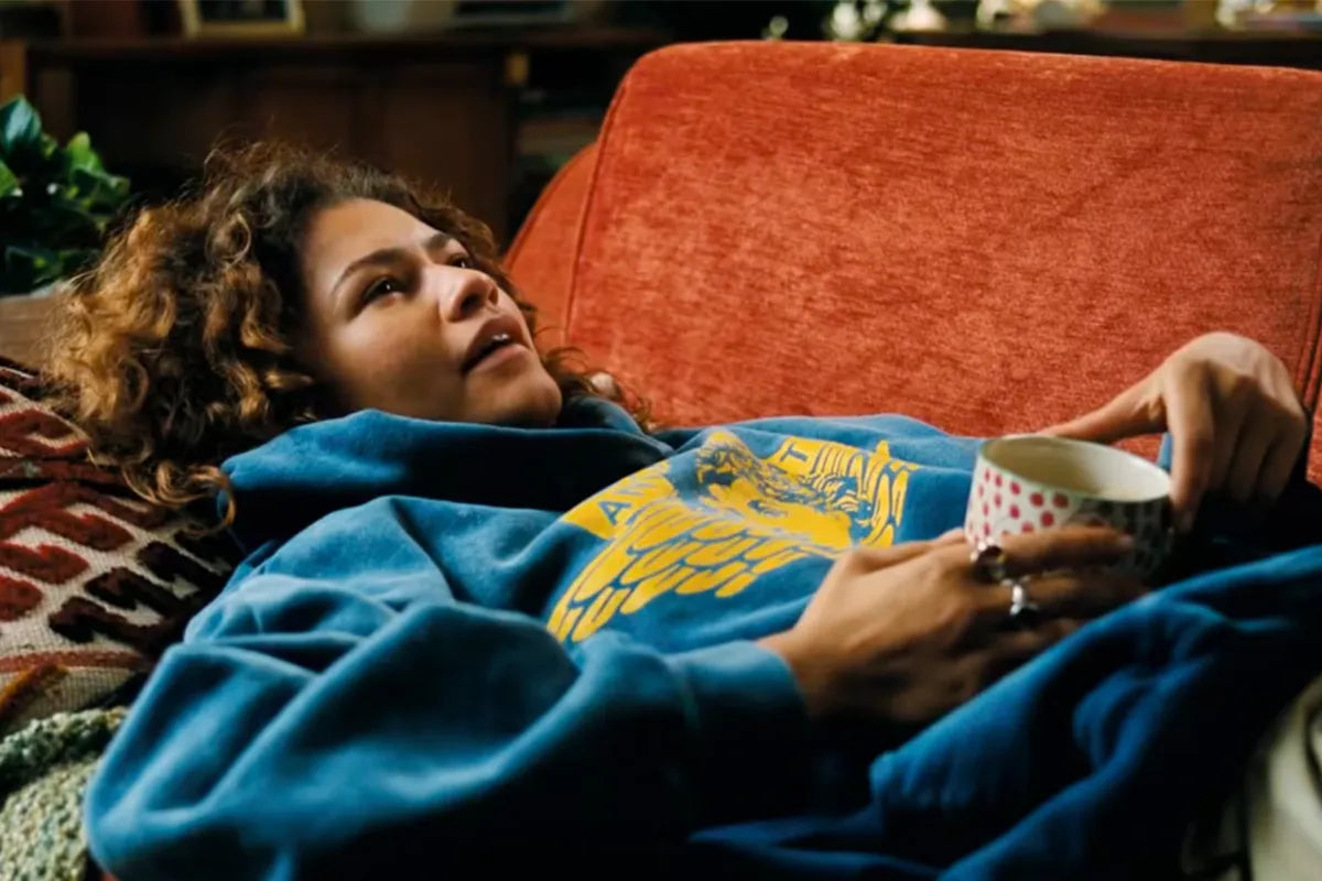 Euphoria S03 Zendaya Blue Hoodie