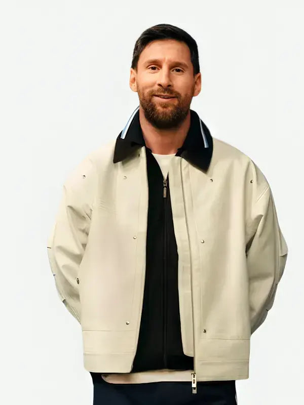 FIFA World Cup 2026 Messi Beige Cotton Jacket