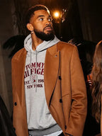 Fashion Show Karl-Anthony Towns Brown Coat