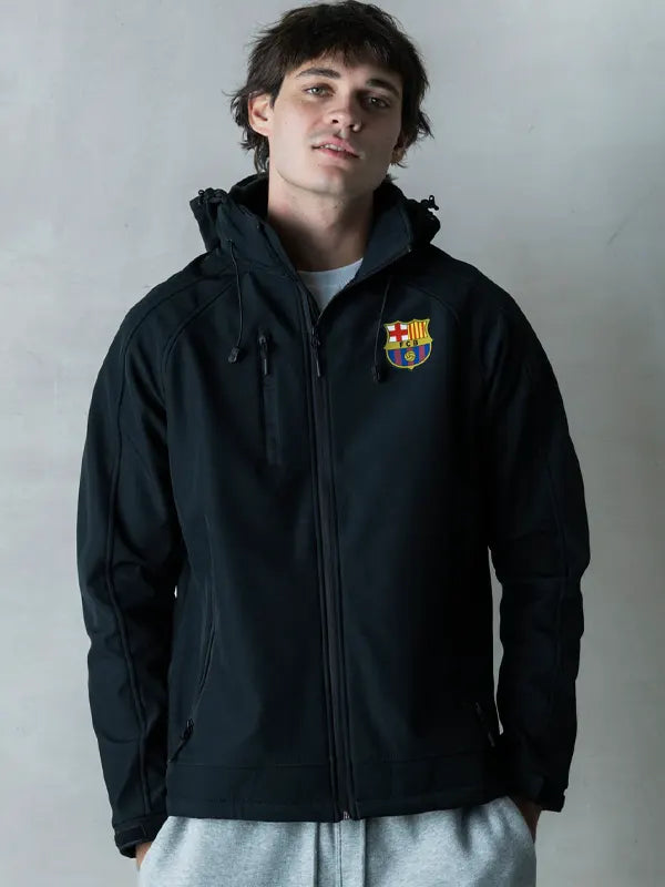 Fc Barcelona Jacket Black