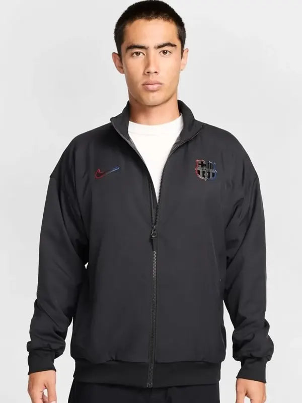 Fc Barcelona Jacket Black