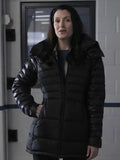 Finding Her Edge Meredith Forlenza Black Puffer Coat