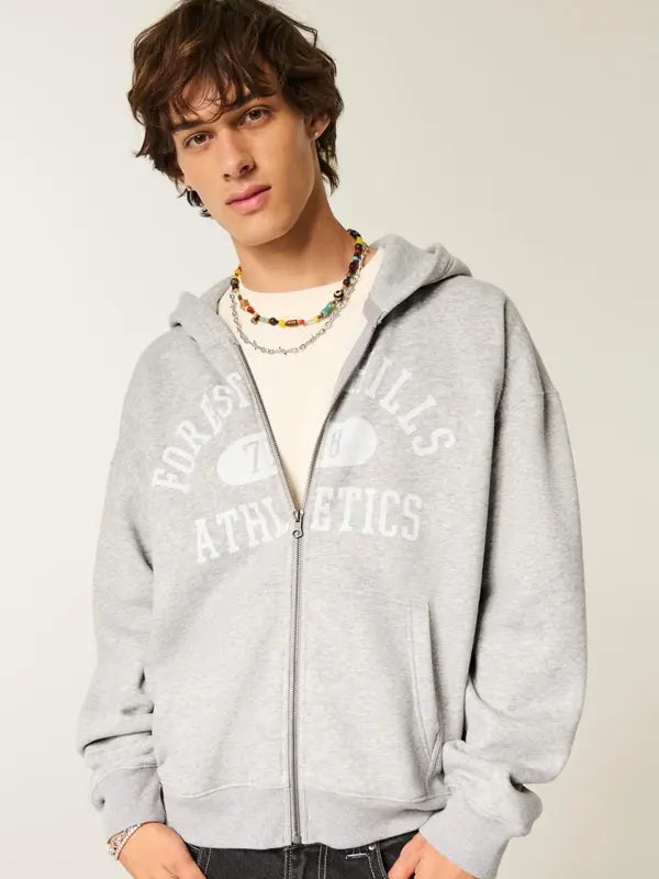 Forest Hills Athletics Hoodie Hollister Grey