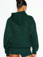 Garage Hoodie With Logo On Back - Embroidery