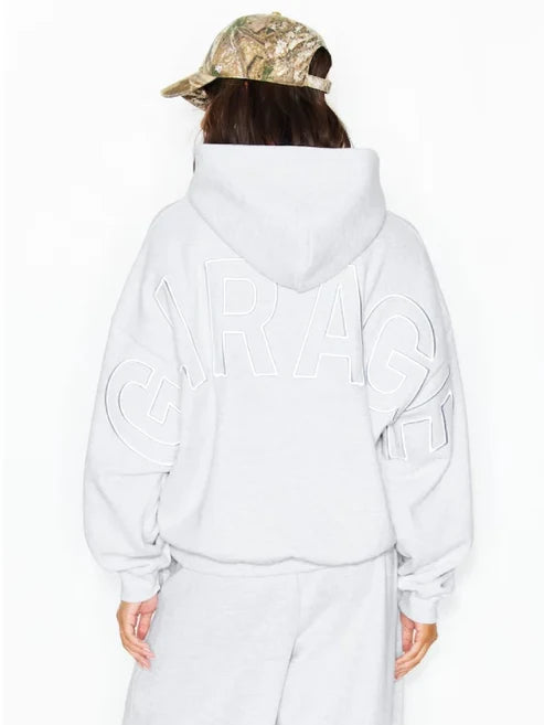 Garage Hoodie With Logo On Back - Embroidery