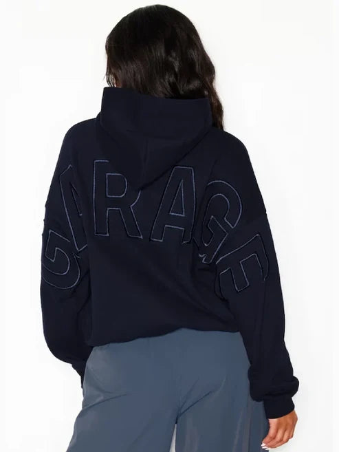 Garage Hoodie With Logo On Back - Embroidery