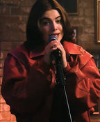 Ella Bright Cherry Pie Red Bomber Jacket