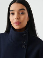 Gina Tricot Short Felt Jacket Blue