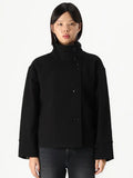 Gina Tricot Short Felt Jacket Black
