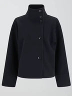 Gina Tricot Short Felt Jacket Blue