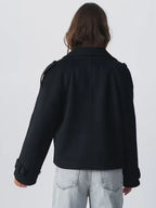 Gina Tricot Short Felt Trench Jacket