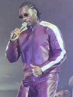 God We Trust Tour Asake Leather Jacket