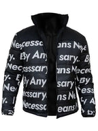Goku Drip Black Puffer Jacket