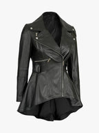 Gonzalez-Womens-Asymmetrical-Peplum-Leather-Jacket