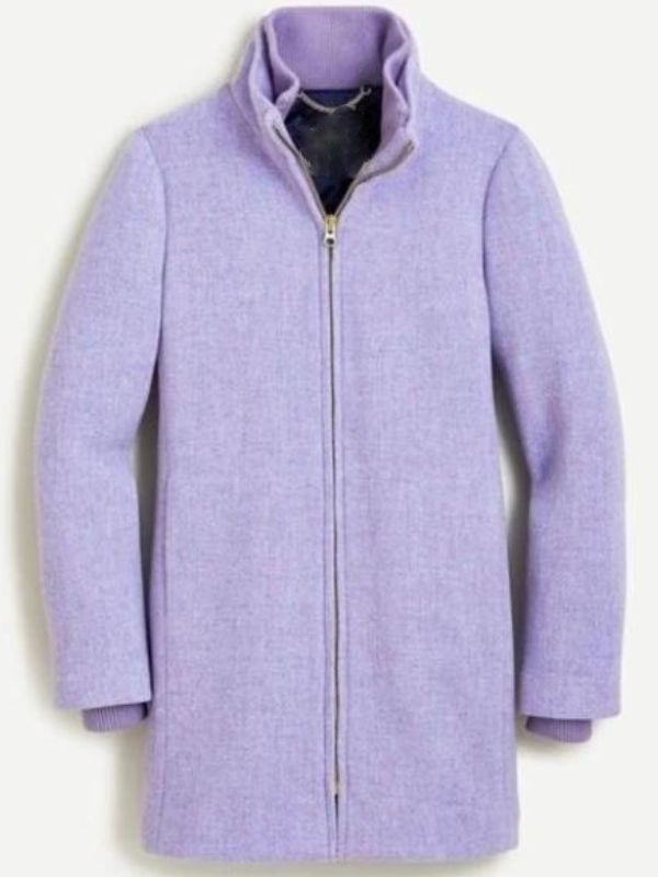 Good Morning America 2026 Mary Bruce Purple Lodge Coat