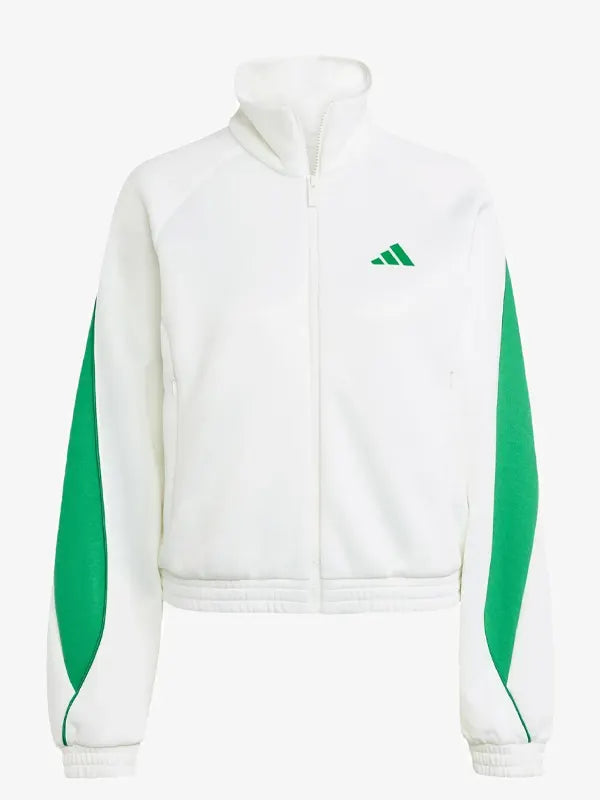 Green And White Adidas Track Jacket
