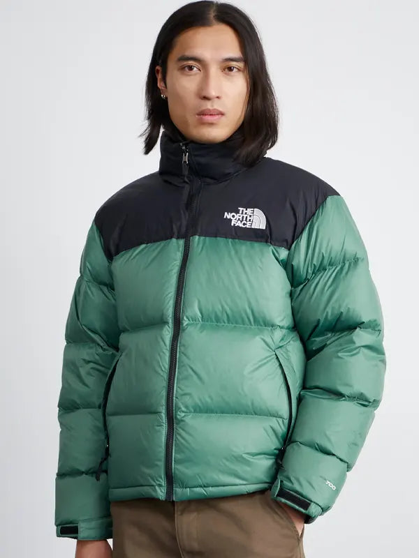 Green Black North Face Jacket