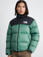 Green Black North Face Jacket