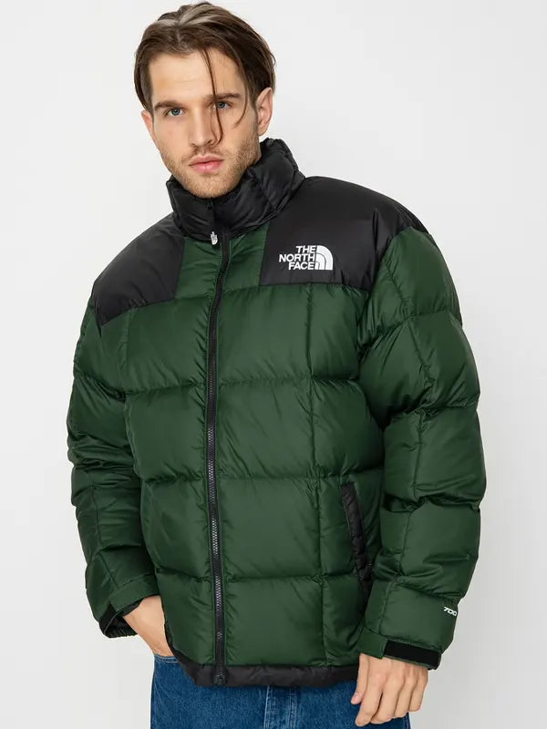 Green Black North Face Jacket