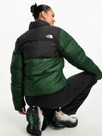 Green Black North Face Jacket