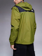 Green Black North Face Jacket
