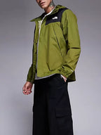 Green Black North Face Jacket