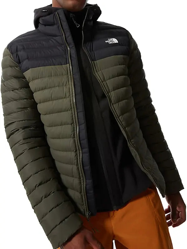 Green Black North Face Jacket