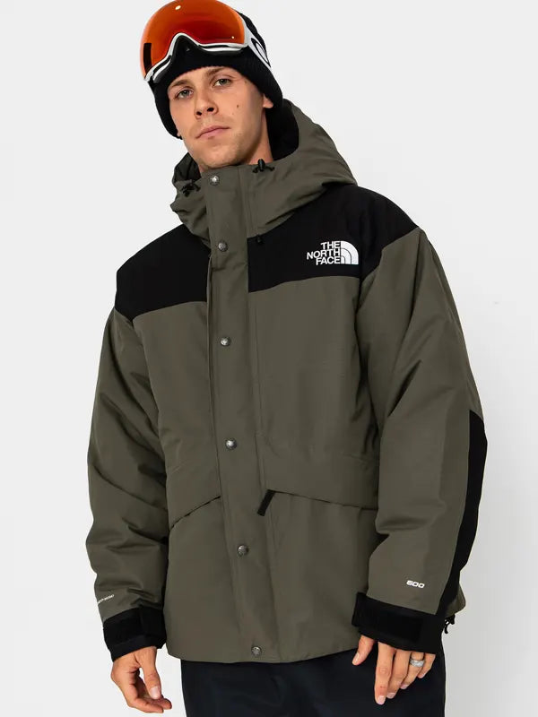 Green Black North Face Jacket