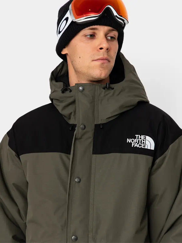 Green Black North Face Jacket