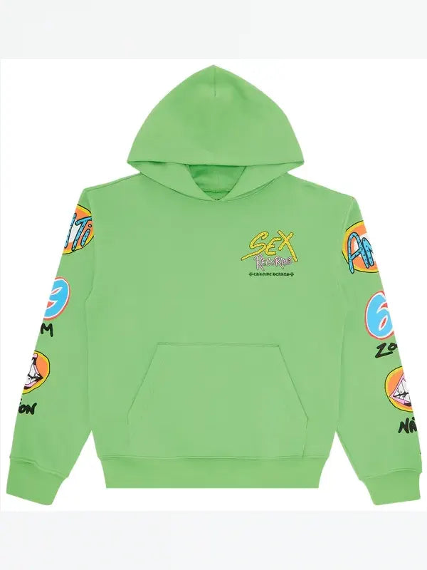 Green Chrome Hearts Hoodie