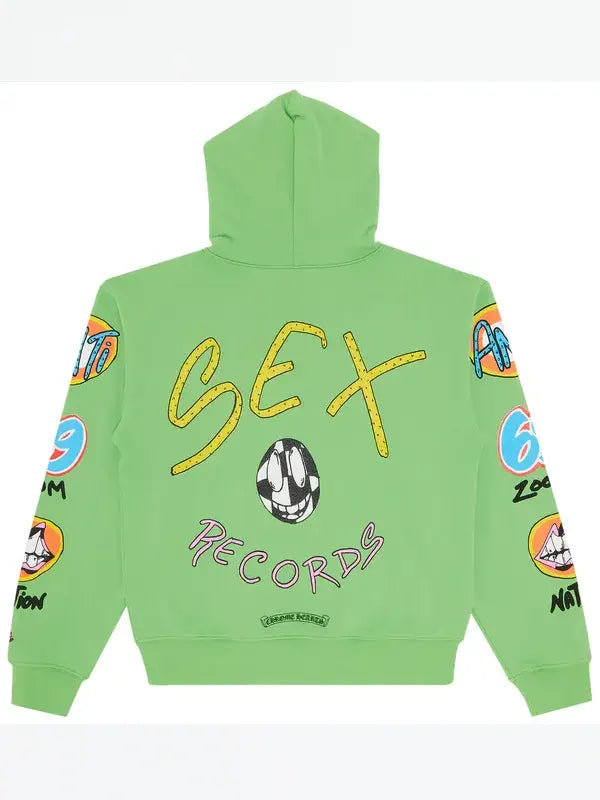Green Chrome Hearts Hoodie