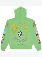 Green Chrome Hearts Hoodie