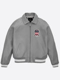 Grey Avirex Leather Jacket