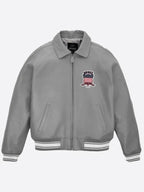 Grey Avirex Leather Jacket