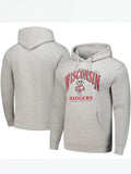 Grey Wisconsin Badgers Hoodie
