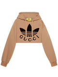 Gucci × Adidas Cropped Hoodie